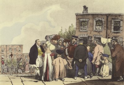 Pessoas de Londres de after Henri Bonaventure Monnier