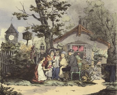 Um ministro e sua família de after Henri Bonaventure Monnier
