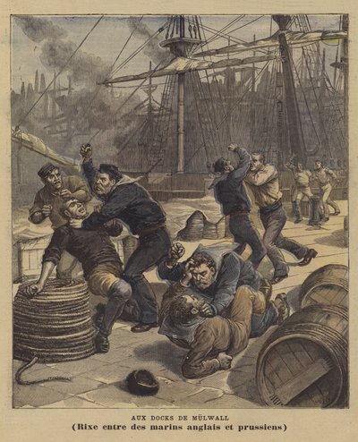 No Millwall Docks de after Henri Meyer