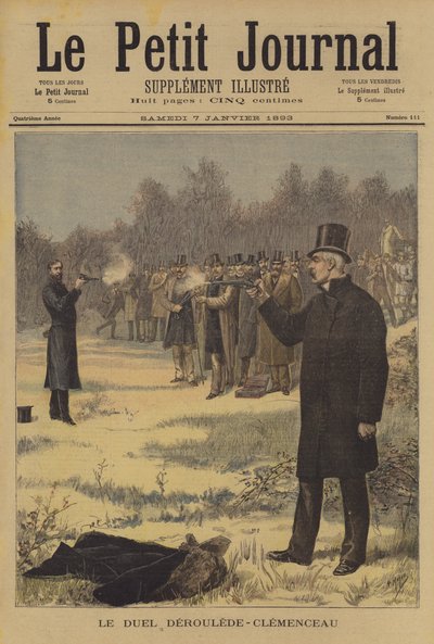 Duelo entre Paul Deroulede e Georges Clemenceau de after Henri Meyer