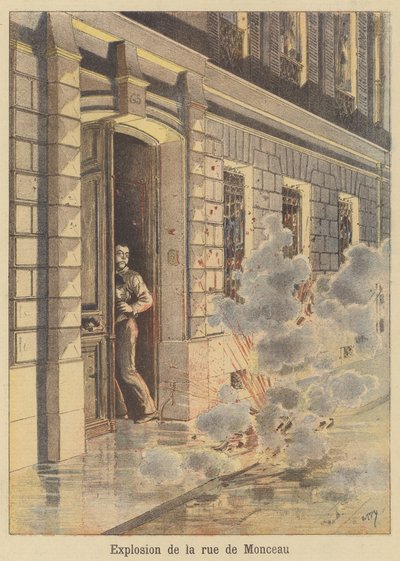 Explosão na Rue de Monceau de after Henri Meyer