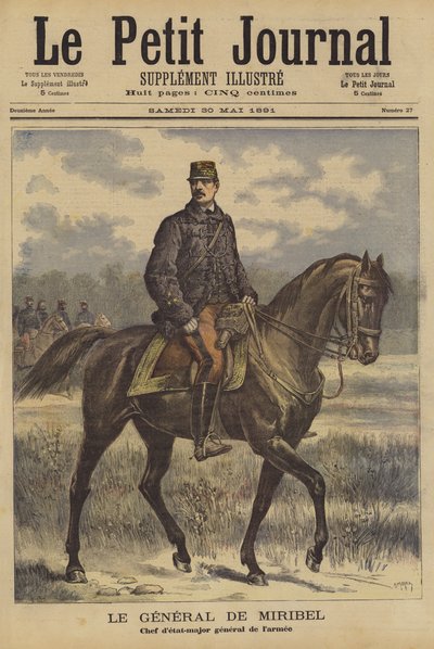 General de Miribel, chefe do estado-maior francês de after Henri Meyer
