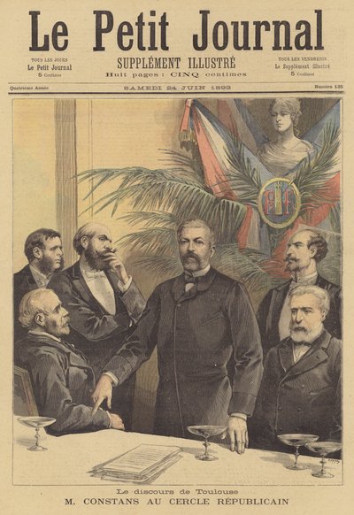 Discurso de Jean Antoine Ernest Constans ao Cercle Republicain de Toulouse de after Henri Meyer