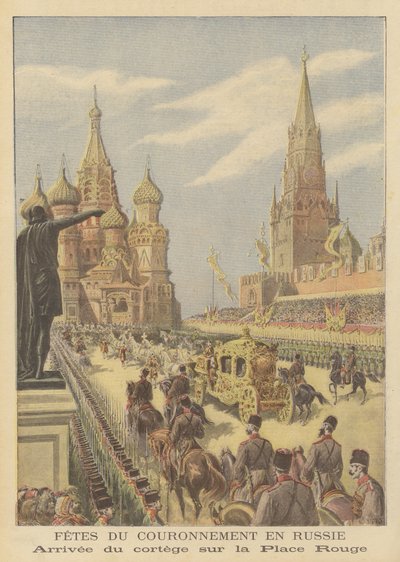 A coroação do czar Nicolau II e da czarina Alexandra da Rússia de after Henri Meyer