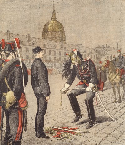 A degradação de Alfred Dreyfus de after Henri Meyer