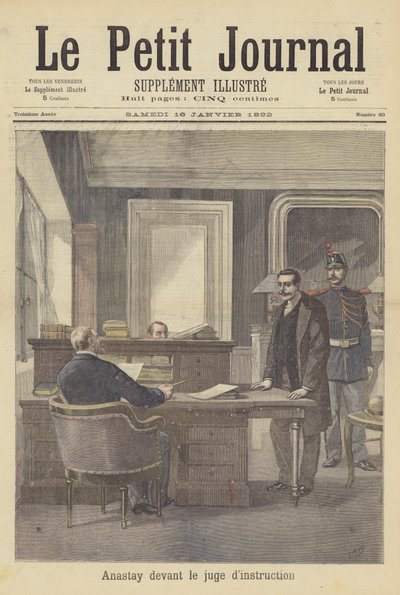 O assassino Louis Anastay perante o juiz de after Henri Meyer
