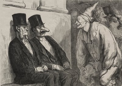 No baile da ópera: você está se divertindo demais de after Honoré Daumier