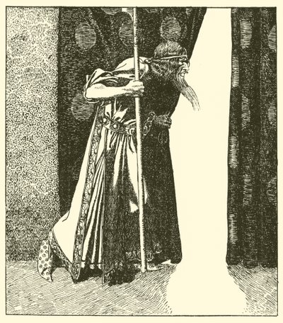 O rei Marcos cuida do mal de after Howard Pyle
