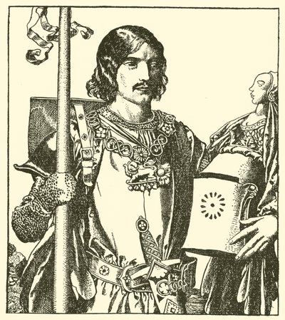 Sir Lancelote do Lago de after Howard Pyle
