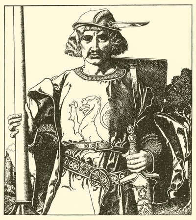 Sir Lionel da Grã-Bretanha de after Howard Pyle