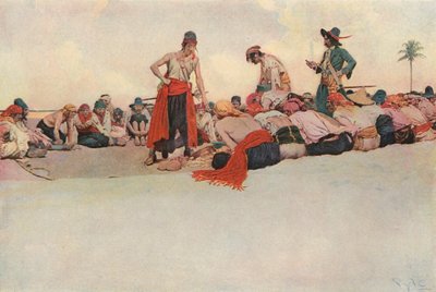 Então o tesouro foi dividido de after Howard Pyle
