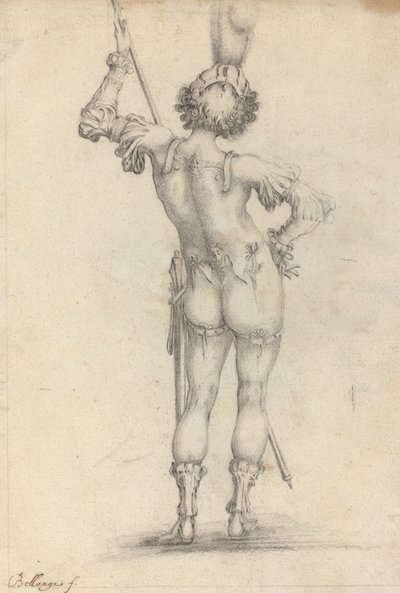 Figura em pé [reto] de after Jacques Bellange