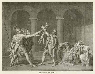 O juramento dos Horatii de after Jacques Louis David