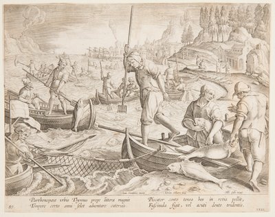 Pesca de atum de after Jan van der Straet, called Stradanus