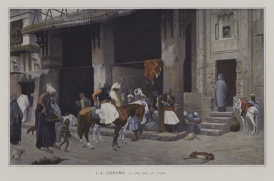 Uma rua no Cairo (uma rua no Cairo) de after Jean Leon Gerome