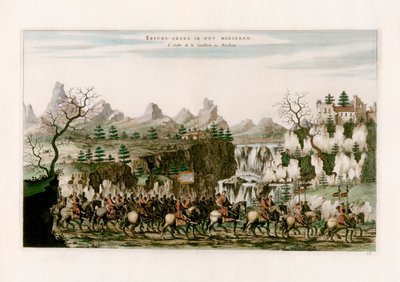 Marcha de cavalaria de after Johannes Nieuhof