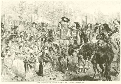 A restauração de Charles II de after John Gilbert