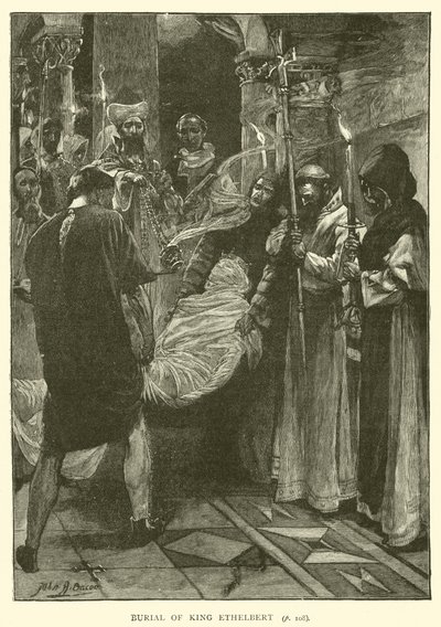 Enterro do rei Ethelbert de after John Henry Frederick Bacon