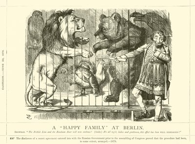 Uma família feliz em Berlim de after John Tenniel