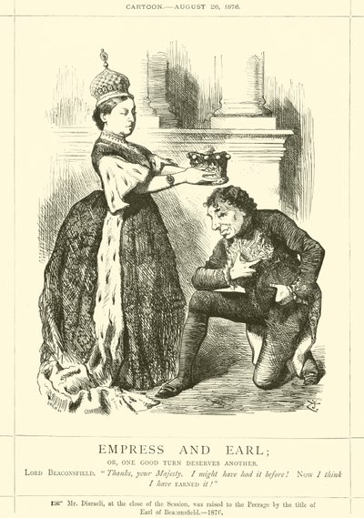 Imperatriz e Earl; ou, um bom giro merece outro de after John Tenniel