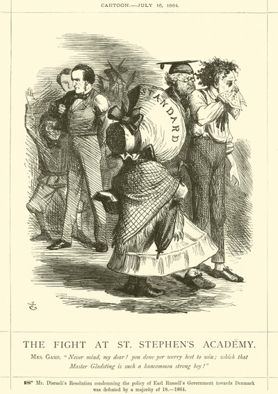 A luta na academia de St Stephens de after John Tenniel