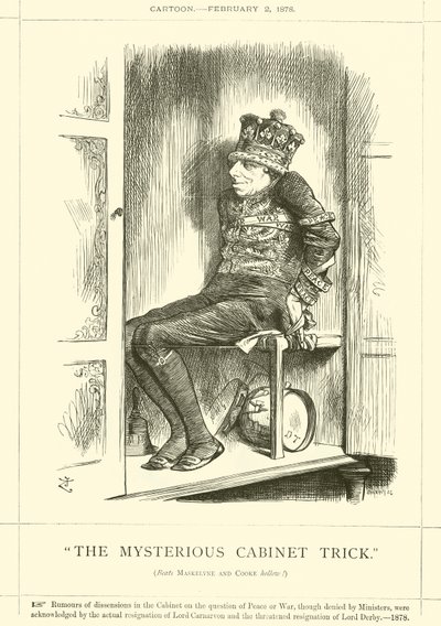 O misterioso truque do armário de after John Tenniel