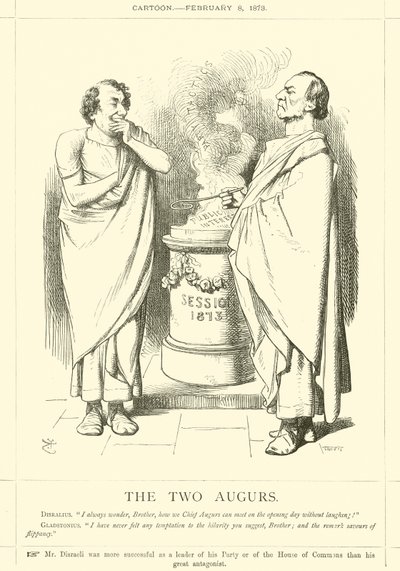 Os dois augúrios de after John Tenniel
