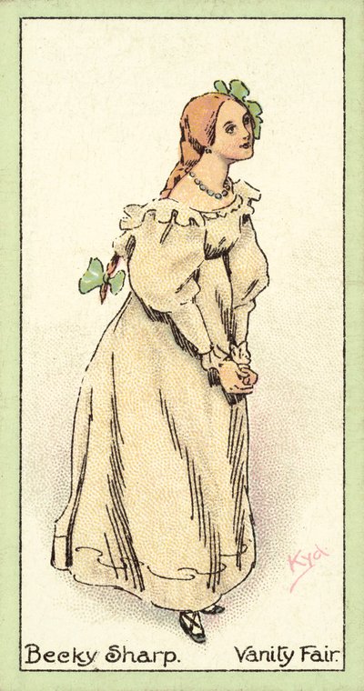 Becky Sharp, Vanity Fair (cromolito) de after Joseph Clayton Clarke
