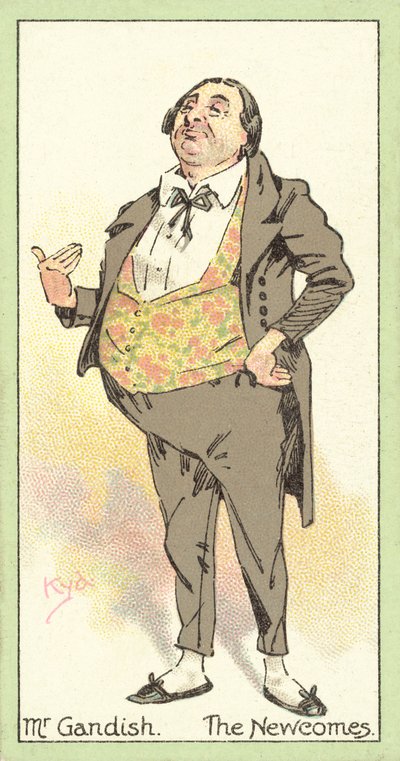 Sr. Gandish, The Newcomes (cromolito) de after Joseph Clayton Clarke