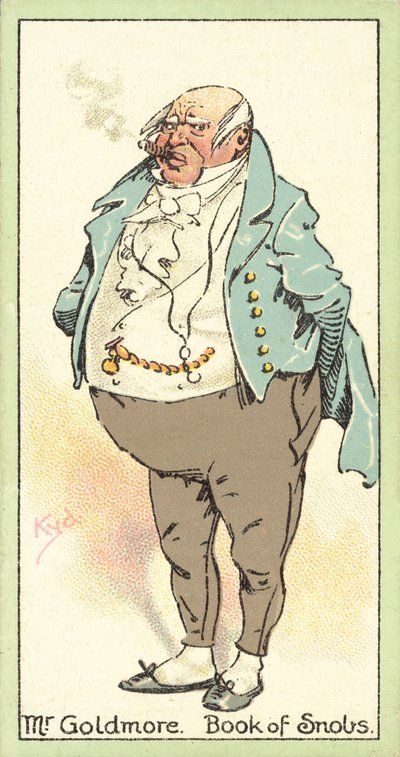 Sr. Goldmore, Livro dos Snobs (cromolito) de after Joseph Clayton Clarke