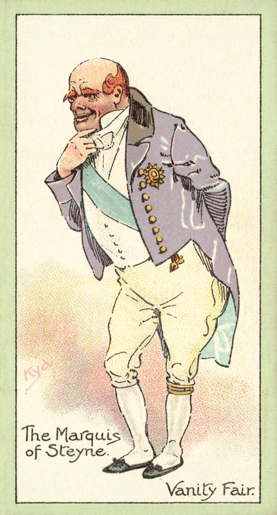 O Marquês de Steyne, Vanity Fair (cromolitho) de after Joseph Clayton Clarke