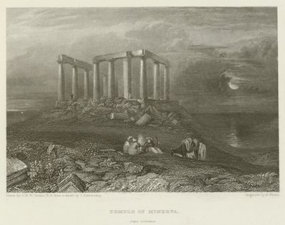 Templo de Minerva, Cape Colonna de after Joseph Mallord William Turner