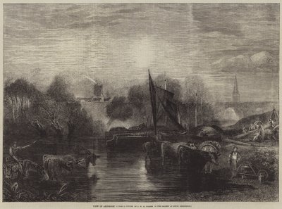 Vista, abingdon de after Joseph Mallord William Turner