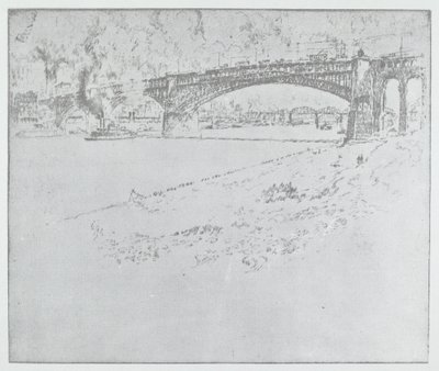 A ponte Eads, St. Louis [topo] de after Joseph Pennell