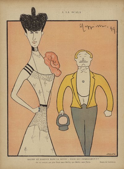Balthy e Fordyce, ilustração para Le Rire de after Leonetto Cappiello