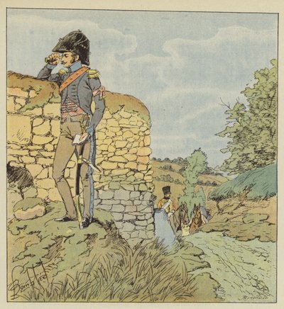 Aide de camp dun general de division de after Louis Charles Bombled