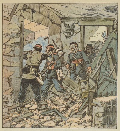 74º alerta móvel nas ruínas de Varize de after Louis Charles Bombled