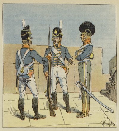 Artilharia Inglesa, A Pé, A Cavalo de after Louis Charles Bombled