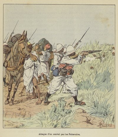 O ataque foi conquistado por Fahavolos de after Louis Charles Bombled