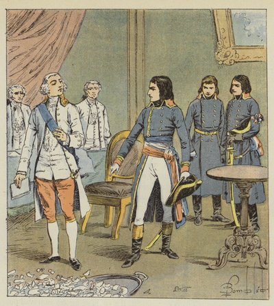 Bonaparte e o conde de Cobentzel de after Louis Charles Bombled