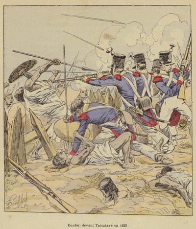 Lutando Tamatave em 1829 de after Louis Charles Bombled