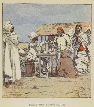 Kabyle Conveyors visitam o médico de after Louis Charles Bombled