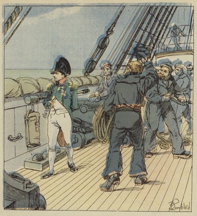 Nos primeiros dias, a tripulação mostrou uma grande curiosidade de after Louis Charles Bombled