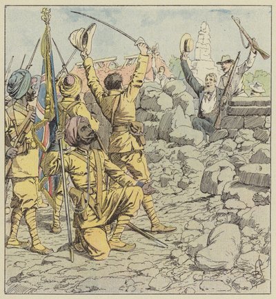 Entrega de legações, entrada de sikhs de after Louis Charles Bombled