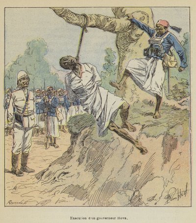 Governador fino de execução Hova de after Louis Charles Bombled