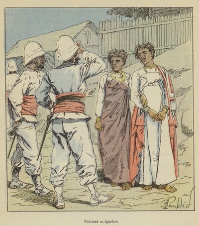 Mulheres malgaxes de after Louis Charles Bombled