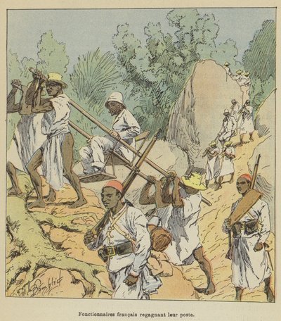 Autoridades francesas retornando aos seus postos de after Louis Charles Bombled