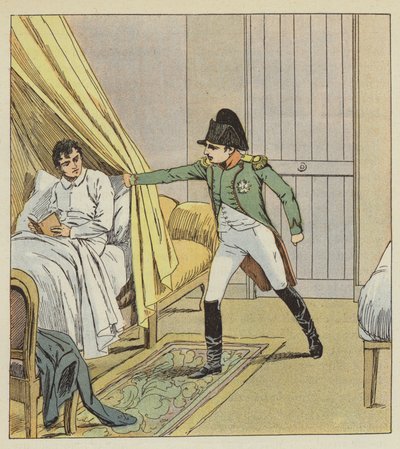 Eu vi um braço abrindo com autoridade minha cortina de after Louis Charles Bombled