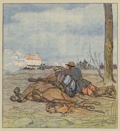 A morte do coronel Girard de after Louis Charles Bombled
