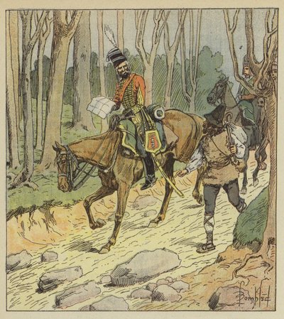 O general Stengel era um excelente oficial de hussardos de after Louis Charles Bombled